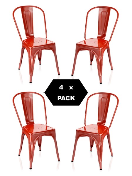 tolix da 4 pz ROSSO (2)
